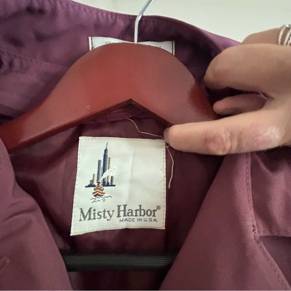 Vintage Misty Harbor pink trench coat EUC - Picture 2 of 6